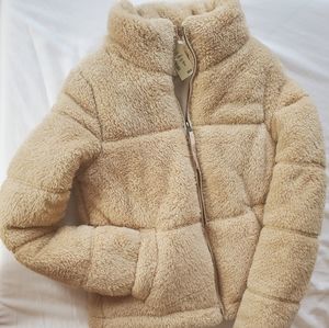(Brand New) Puffer Sherpa Mockneck Jacket